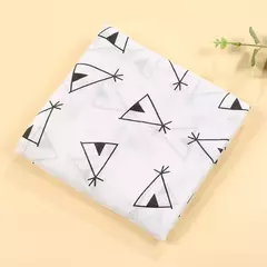 Imagem do Swaddle de musselina macia para bebé, cobertores infantis, envoltório recém-nascido, estilo Ins, 100% algodão, 120x110cm, 1pc