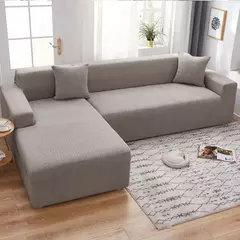 Capa de sofá Jacquard grosso para sala de estar, elástico, tudo incluído, capa de sofá, Stretch, em forma de L, sofá de canto Slipcovers, 1, 2, 3, 4 lugares - Wolf Magazine