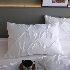 Monocromático confortável Quilt Cover para adultos, roupa de cama, White Bed Cover, fronha, Queen e King Duvet Cover Set, luxo, novo, 3PCs - loja online
