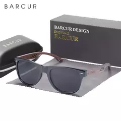 BARCUR Design Madeira Óculos De Sol Homem Natural Noz Óculos De Sol Mulheres Óculos Polarizantes Óculos UV Proteção Eyewear