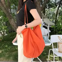 Grande capacidade reutilizáveis Canvas Shoulder Bags para mulheres, Multifuncional Shopping Bag, Casual Bolsas, Novo - comprar online