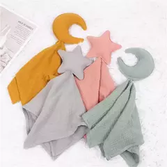 Bebê Segurança Cobertor Macio Algodão Musselina Consolador para Recém-nascido Infantil Dormir Snuggle Toy Stuffed Animal Acalme Appease Toalha - comprar online