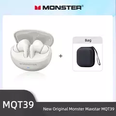 Imagem do Monster mqt39 sem fio bluetooth 6.0 fones de ouvido tws alta fidelidade estéreo redução ruído jogos esportes com microfone