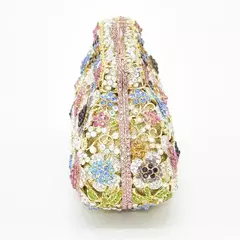 Bolsa de casamento nupcial cristal bling para mulheres, forma de flor, bolsa diamante, bolsas de luxo, moda bolsa de baile, nova - Wolf Magazine
