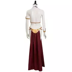 Princesa leia cosplay traje filme espaço batalha fantasia sexy escravo vestido biquíni terno feminino festa de halloween roleplay outfit - loja online