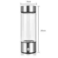 Garrafa elétrica portátil do gerador da água rica em hidrogênio, filtro Titanium da qualidade, USB, copo água rico em hidrogênio, cuidados médicos