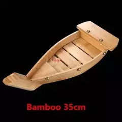 Artesanal De Madeira Japonesa Sushi Barcos, Bandeja De Marisco, Navio Sashimi, Assorted Cold Dish, Restaurante Ferramenta, Grande, 40cm a 90cm