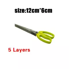 Tesoura de Cozinha Multi-Camada, Cortador Vegetal De Aço Inoxidável, Cebolinha Herb, Laver Spices, Cooking Tool, Cut Kitchen Accessories - loja online