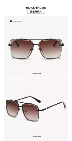 Óculos de sol piloto quadrado masculino e feminino Flight Seven Rock, estilo Mach 6, gradiente, design de luxo, moda, 2022 - comprar online