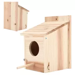 Birdhouse exterior madeira inovadora, Natural Breeding Box, DIY