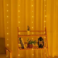 6x3m/3x3m grinalda na cortina festão de alimentação usb (com controle remoto) guirlanda de ano novo luzes led decoração de natal - Wolf Magazine