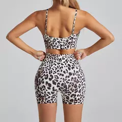 Fato de treino feminino com 2 peças, roupas esportivas, roupas de ioga, fitness, roupas esportivas, academia, musculação, verão, 2024