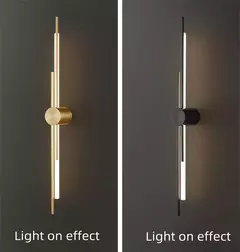 Todo o cobre de alta qualidade luxo 3 cor escurecimento led lâmpada de parede 85 265v controle remoto app pode ser escurecido para decoração de iluminação interna - comprar online