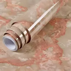 Self-Adhesive Marble Vinyl Wallpaper, PVC, impermeável adesivos de parede, Papel de contato, DIY, banheiro, cozinha, armário, bancadas - loja online