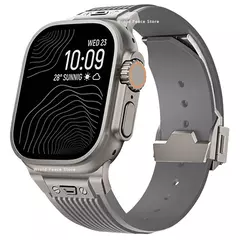 Pulseira de Silicone Suave para Apple Watch, Ultra 2, 49mm, Série 9, 8, 7, 45mm, 44mm, Elástico para iWatch 6, 5, 4, SE, desporto - Wolf Magazine