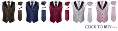 Festa de casamento ouro colete paisley floral jacquard colete masculino 4 pçs colete gravata lenço anel hanky abotoaduras conjunto dibangu - comprar online