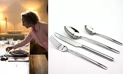 Imagem do Zona Cozy-Luxo Talheres Aço Louça Set, Louça Qualidade, facas, garfos, Jantar Set Dinner, Western Food Restaurant, 24pcs
