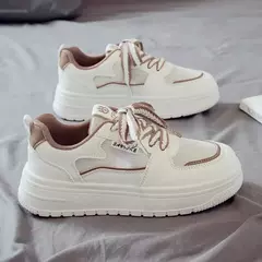 Sapatilhas de plataforma vulcanizada para mulheres, tênis de corrida, caminhada, sapatilhas chunky, casual, branco, designer, tênis - comprar online