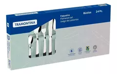 Jogo De Talheres Tramontina Búzios 24 Peças Em Aço Inox Faqueiro Luxo - comprar online