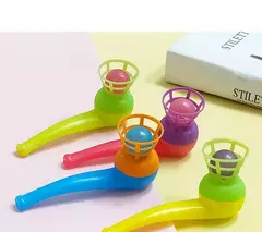 Plastic Blow Pipe and Balls for Kids, Blowing Sports Games, Brinquedos para crianças, Girls Gift, Cor aleatória, 10pcs, Conjunto - Wolf Magazine