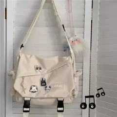 Bolsa Crossbody Japonesa de Grande Capacidade para Mulheres, Bolsas de Nylon, Ombro, Workwear Retro, Carteiro Bolsas - loja online