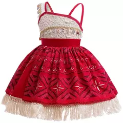 2025 menina moana vaiana traje crianças vestido de princesa verão praia conjunto cosplay roupas natal carnaval roupas de halloween