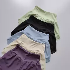 2 em 1 malha shorts esportivos para mulheres, secagem rápida, respirável, cintura alta, corrida, ioga, verão, 2024 - Wolf Magazine