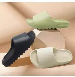 Sapatos domésticos monocromáticos unissex, sandálias macias para homens e mulheres, chinelos para casal, chinelos, interior, verão, moda - Wolf Magazine
