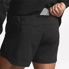 Imagem do Shorts masculinos de corrida respirável de secagem rápida, calções de treino de basquetebol para ginástica, calças curtas para exercícios 2 em 1, novo verão, 2024