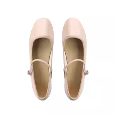 Sapatilhas Mary Jane para mulheres, sapatilhas de couro brilhante, dedo do pé redondo, sapatilhas femininas, dança, bola, nupcial, casamento - comprar online