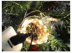 Impermeável USB LED String Lights, Silver Wire, Guirlanda, Luzes de fadas, Natal, Casamento, Feriado, Decoração do partido, 5m - loja online