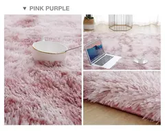 Imagem do Tapete macio cinza luxuoso para sala de estar, Tapete de veludo macio, Tapete antiderrapante, Decoração de casa, Cobertor para crianças