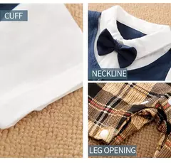 Bodysuit de algodão confortável para meninos e meninas, manga curta, bonito vestido de festa, roupas de bebê, verão, 0-18m