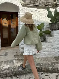 Camisas femininas com laço de linho e algodão com renda, blusa solta de manga longa com decote V profundo, blusa casual feminina, primavera e verão - Wolf Magazine