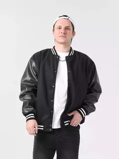 Patches masculinos jaqueta bomber bloco de cores varsity beisebol outerwear casual solto primavera e outono confortável casacos unissex 24h enviado - loja online