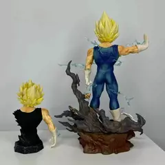 Dragon Ball Z Figura Majin Vegeta Anime Estatueta 22 cm PVC Figuras de Ação Decoração Coleção Modelo Brinquedos Crianças Presentes de Natal - loja online