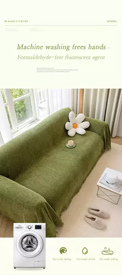 YanYangTian-Chenille toalha de sofá para sala de estar, sofá com borda de borla, almofada waffle, estilo francês, decoração de casa - Wolf Magazine