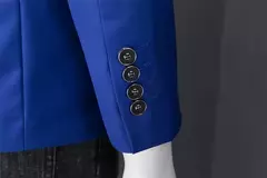 Blazer Casual de Negócios Masculino, Jaqueta Monocromática, Casacos Oversize, Smoking Masculino, Roupas de Marca, Roupas de Trabalho, Plus Size M-6XL - Wolf Magazine