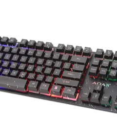 Imagem do Teclado Semi Mecânico Gamer Led Rgb Usb Gaming Keyboard M-800