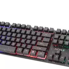 Teclado Semi Mecânico Gamer Led Rgb Usb Gaming Keyboard M-800 - Wolf Magazine