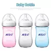 Baby Petal Shaped Nipple Bottle, Branco Azul Rosa PP Mamadeira, 5,5 cm Calibre, Disponível em Grau Alimentício, 150 ml 250 ml