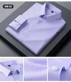 Camisas sem costura de alta qualidade masculina, manga longa, fina, casual, luxo - comprar online