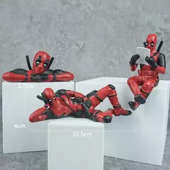 6 decoração de mesa deadpool carro escritório em casa 8cm X-MAN engraçado bonito figura modelo brinquedos - loja online