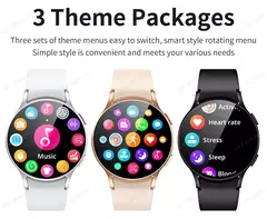 Samsung-Galaxy Smartwatch para homens e mulheres, monitoramento de saúde AMOLED, relógio impermeável, assistente de voz, chamada Bluetooth, relógio inteligente, 2022