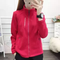 Casaco de gola polar reversível feminino, moletom casual, casaco com zíper solto, moletom de manga longa, moletom de inverno - comprar online