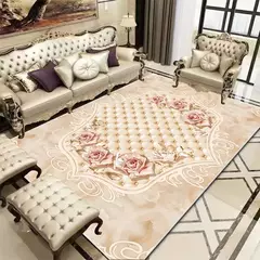 Tapetes laváveis para sala de estar, tapete moderno, decoração de estilo euro