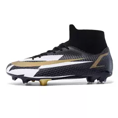 Botas de futebol de alta qualidade para crianças sapatos de tornozelo alto sapatos de futebol de grama sapatos de futebol de alta qualidade fg/tf na internet