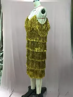 Imagem do Vestido feminino sem mangas com decote em v, vestido Amazon Wish, europeu e americano, além das fronteiras, tanque, nova moda, 2024