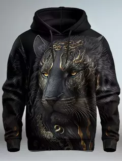 Imagem do Capuz de manga comprida masculino, moletom com capuz, impressão 3D, bolso frontal, streetwear, moda primavera, novo