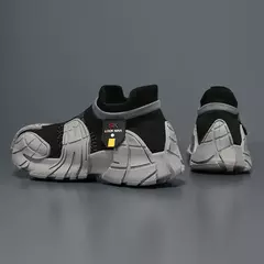 Botas de malha leve para homens, antiderrapante, confortável, casual, andando, correndo, sapatos de trabalho masculinos, meias fashion